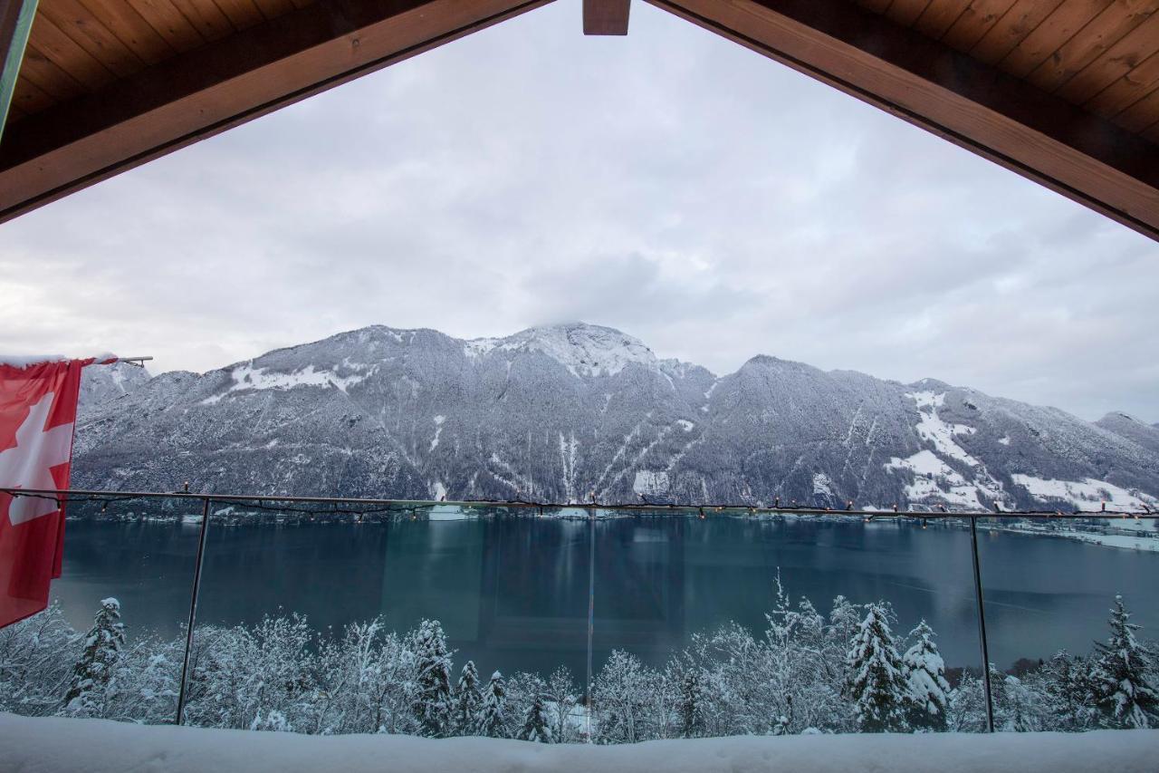 Exklusives Chalet Mit Traumhafter See- Und Bergsicht Seelisberg Esterno foto